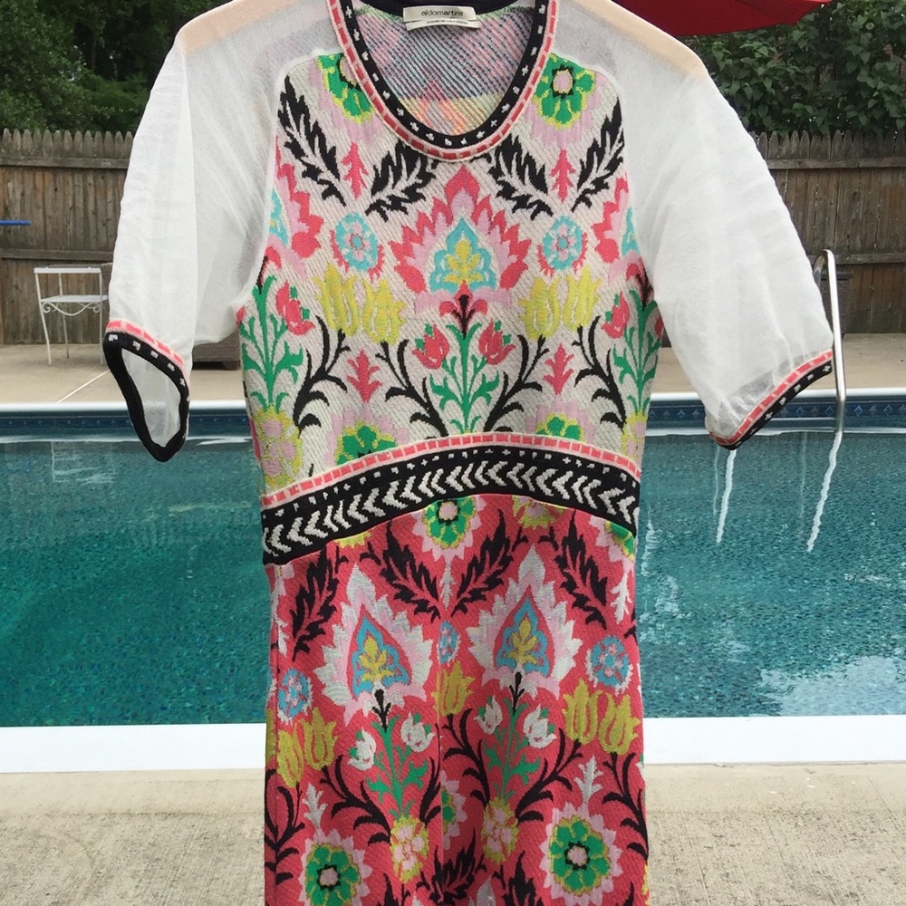 Anthropologie Knit Dress, Size 6, A-Line Multi